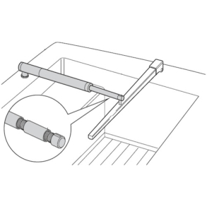 125 mm Forlnger til trykstang 