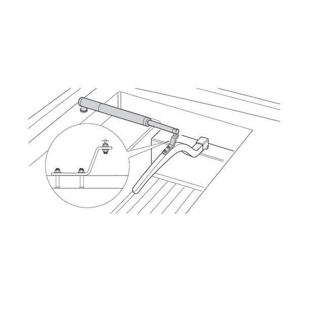 127 mm Bjle til rorpind