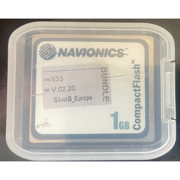 Navionic skort 93S pa&#778; CF kort Silver Europa BRUGT