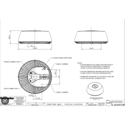 Quantum Q24C 18" Radar m 10m Power kabel