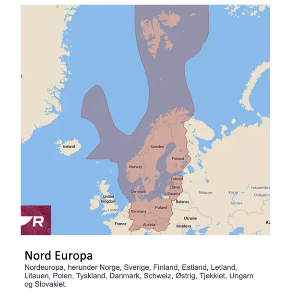 Raymarine Lighthouse Skort Nord Europa