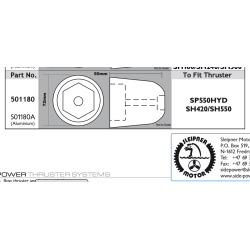 Zink anode SP420/550HYD og SH420/SH550/SAC450/SAC520