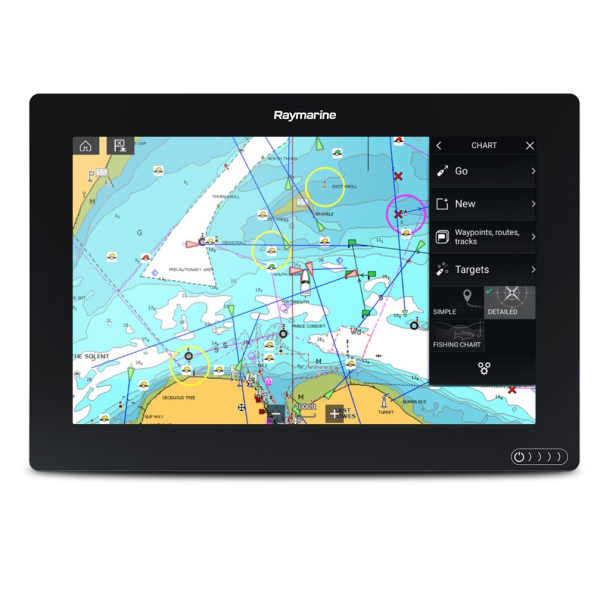 AXIOM 12"  MFD - Multifunktionsdisplay m GPS kortplotter og Lighthouse skort over Nordeuropa