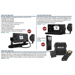 B&G V20S VHF radio med GPS