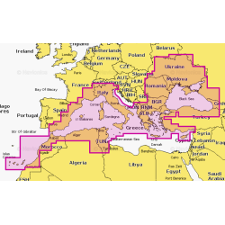 NAVIONICS 23XG Middelhavet og Sortehavet p CF kort BRUGT