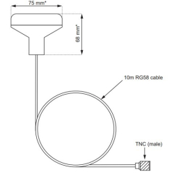 GPS GA200 Ekstern Antenne 