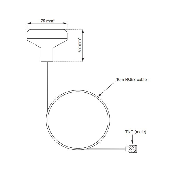GPS GA200 Ekstern Antenne 