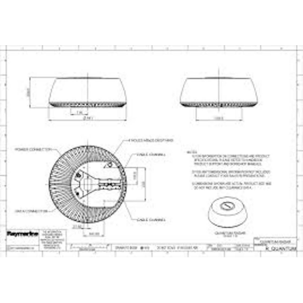 Quantum Q24C 18" Radar m 15m Power og data kabel