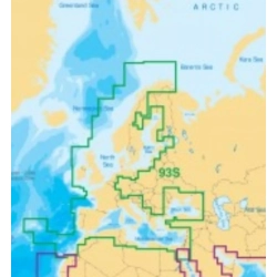 Navionic skort 93S pa&#778; SD / mSD kort Silver Europa BRUGT